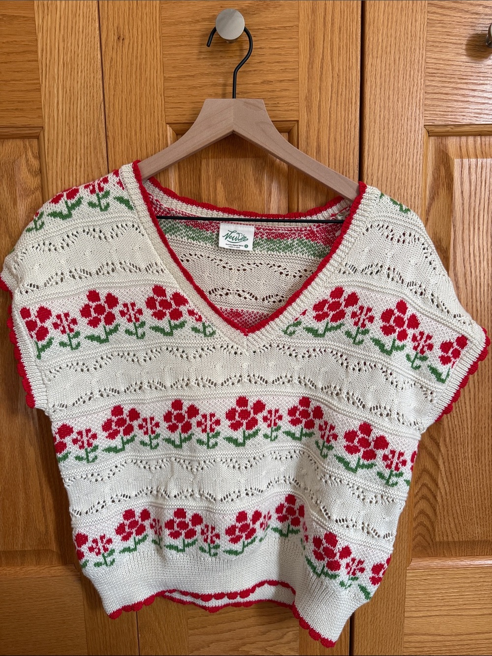 Crocheted sweater vest